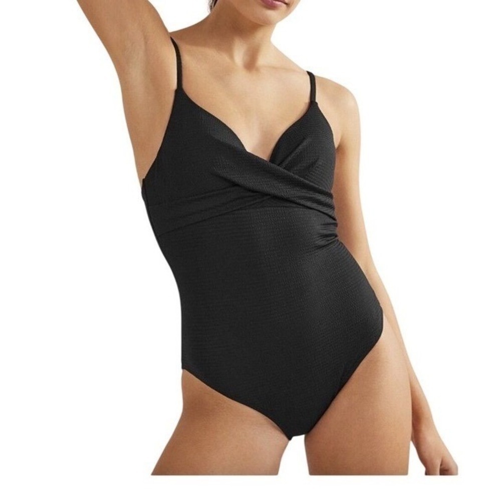 NWT BODEN Capri Cup-size Swimsuit, Black, Size 36C
